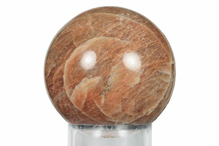 Polished Peach Moonstone Sphere - Madagascar #252039